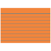Karteikarten | A8, liniert, orange, 100 Stück